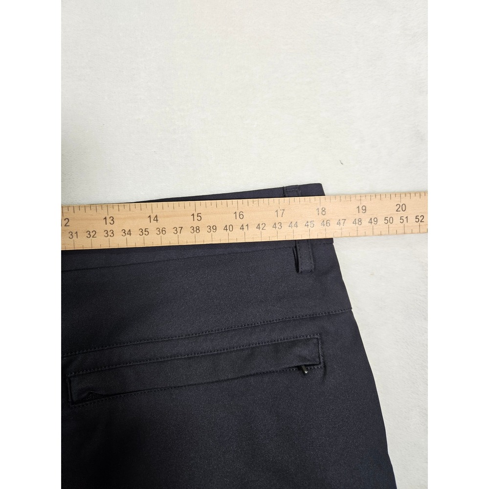 Marcus Pierce Mens Navy Tech Chino Pants W36 L30 Tapered Performance Trousers - Picture 6 of 8